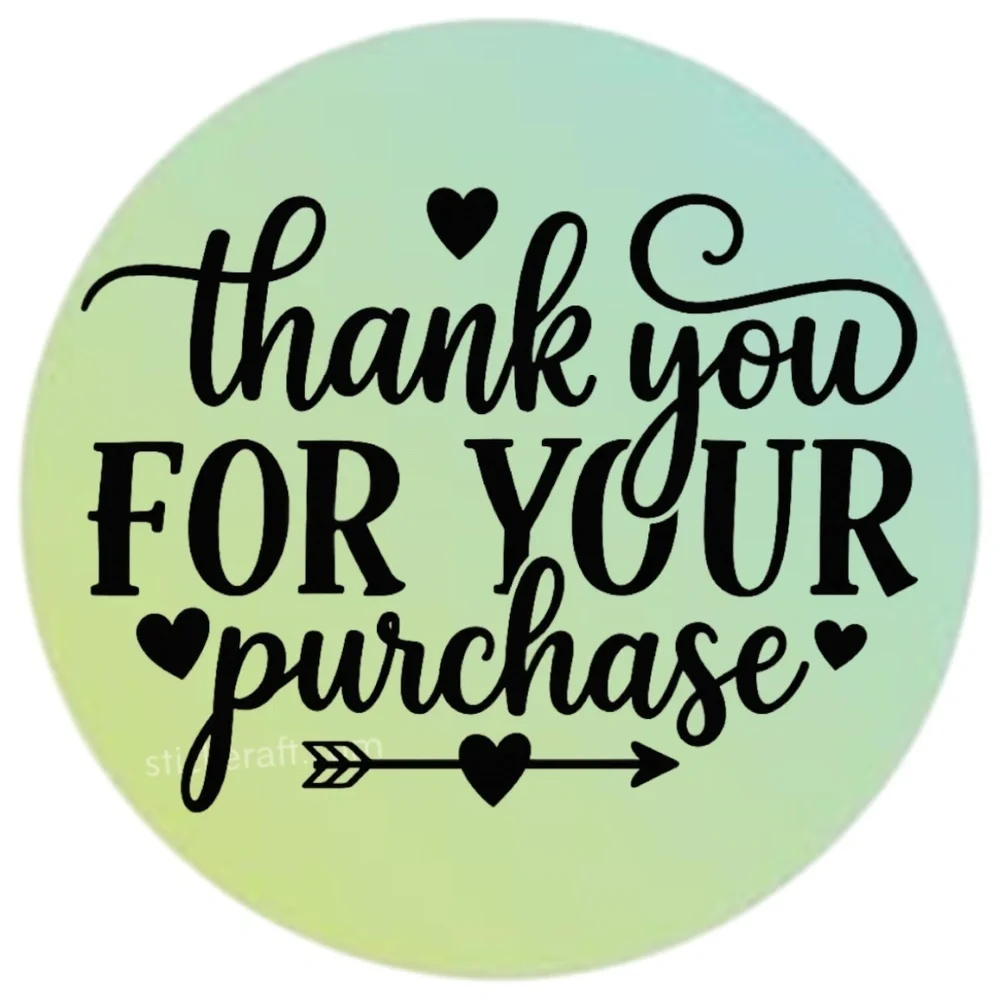 Thank You for Your Purchase Stickers – 2